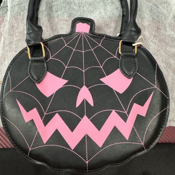 Cossbody Handbags - Pumpkin Crossbody Bag with Spider Web Crossbody NWT​